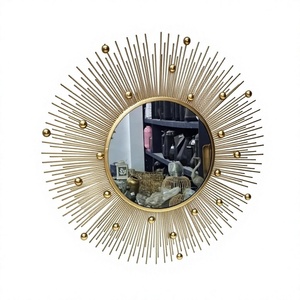 Meilleure vente miroir mural en métal pour la décoration de la maison et du salon au prix de gros pour les produits de qualité d'exportation en vrac - Product Image 1