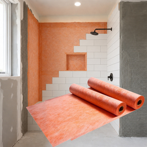 Rouleau de membrane d'étanchéité pour douche EONBON Orange avec double face en polaire pour l'installation de carreaux - Product Image 1