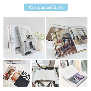 American Retro Nostalgic Book Decor Home Living Room Custom Fake Book for Coffee Table Books Hardcover