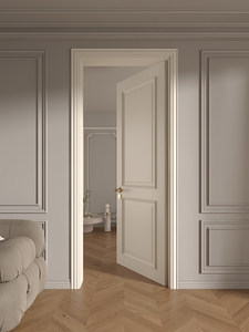 Luz de <span class=keywords><strong>puerta</strong></span> interior de laca de madera <span class=keywords><strong>maciza</strong></span> de estilo moderno personalizado dormitorio francés blanco leche insonorizado acabado <span class=keywords><strong>puerta</strong></span> única nuevo modelo - Product Image 2