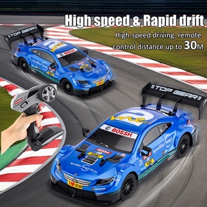 Voiture de course télécommandée avec pneus de drift, vitesse rapide 30 km/h, boîte de vitesses supérieure, voiture miniature en métal moulé sous pression, échelle 1/16, voiture de drift RC - Product Image 3