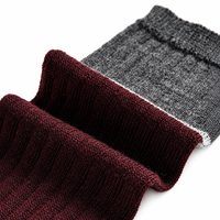 Chaussettes habillées en laine pour hommes, broderie personnalisable, respirantes, durables, antibactériennes, design hiver, usage quotidien