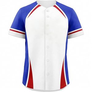 Factory Direct Sublimation Printing Plain Blank Unisex <b>Baseball</b> Jerseys - Product Image 2