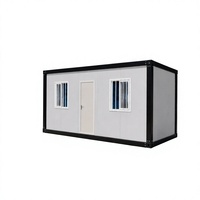 Maison conteneur personnalisable et détachable avec assemblage rapide, conception respirante en kit plat pour applications sanitaires et de couloir