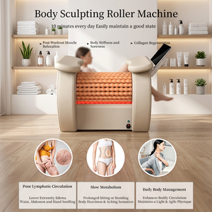 Appareil de remodelage corporel à rouleaux silencieux de qualité professionnelle, améliore la circulation lymphatique, renforce l'élasticité de la peau, favorise la récupération musculaire - Product Image 1
