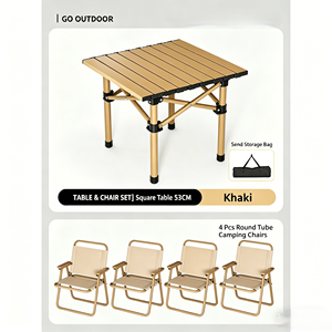 <span class=keywords><strong>Table</strong></span> de pique-nique portable moderne en alliage d'<span class=keywords><strong>aluminium</strong></span>, très vendue, avec chaises de <span class=keywords><strong>camping</strong></span> pliantes, mobilier de <span class=keywords><strong>camping</strong></span> et de plage - Product Image 6