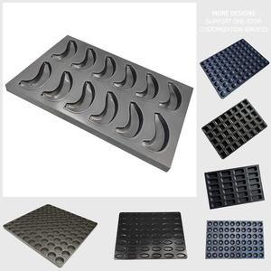 ถาดอบขนมคุณภาพสูง ปลอดภัยต่ออาหาร ไม่ติดกระทะ แบบมืออาชีพ 12 หลุม รูปทรง<span class=keywords><strong>กล้วย</strong></span> สำหรับ<span class=keywords><strong>เค้ก</strong></span> มัฟฟิน คัพเค้ก ใช้กับเตาอบอุตสาหกรรม - Product Image 6