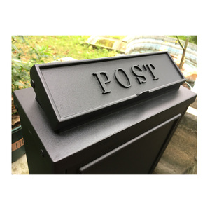 वर्ग पोस्ट पत्र बॉक्स दीवार घुड़सवार कास्ट एल्यूमीनियम मेलबॉक्स letterbox पोस्ट बॉक्स - Product Image 6