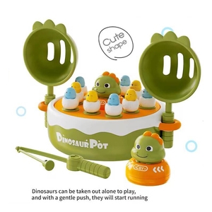 Juguetes Lucky 4 en 1: Juego de Mesa de Dinosaurios Pop-Up, Juego de Pesca Magnética, <span class=keywords><strong>Bolos</strong></span> y Tres en Raya - Product Image 3