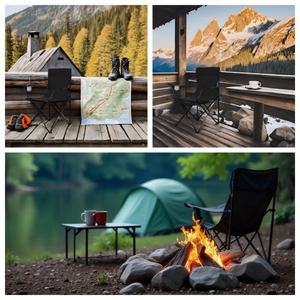 Silla plegable de metal ligera y personalizada para uso al aire libre y en la escuela para pesca y acampada logotipo personalizado y color para lago de <span class=keywords><strong>playa</strong></span> - Product Image 4