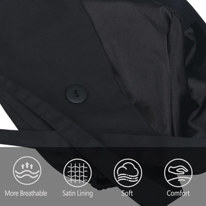 Zhenbang Soft-Top verstellbare Peeling kappen Satin gefüttert mit Knopf Arbeits hut Schweiß band Elastische Bandage Binden Hüte - Product Image 5