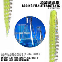TG 6cm 3.1g 8cm 4.1g Leurre souple en plastique pour la pêche au bar, flottant en TPR, type ver, leurre artificiel nageur