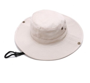 Unisex mùa hè cotton ngoài trời rộng vành ngư dân <span class=keywords><strong>hat</strong></span> Mũ câu cá với chuỗi điều chỉnh Snap và lỗ lưới kim loại - Product Image 6