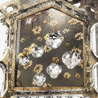 Bouton rond moderne en cristal chromé pour meubles décoratifs pour cuisine et armoire pour utilisation en entrepôt