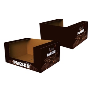 Custom Foldable Eco-friendly FSC Certified Recycled Cardboard Display <b>Box</b> for Retail Counter/Table Top Use Coffee Display - Product Image 4