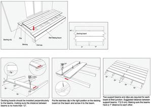 45*30 Millimetri di Alluminio Travetto Chiglia per Wpc Decking Composito Rivestimento Della Parete Pannello - Product Image 3