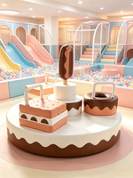 Moetry - Carrousel de jeu souple sur le thème des bonbons, design personnalisé, équipement de terrain de jeu intérieur pour tout-petits, idéal pour les parcs d'attractions