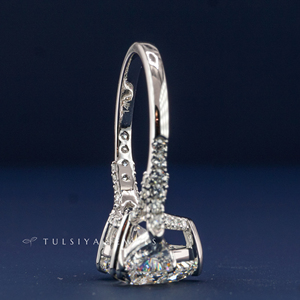 Anillo de Diamantes de Laboratorio Sintético de Oro de 14K de Lujo para Mujer, Anillo de Compromiso con Diamante de Corte Redondo Brillante, Joyería Fina Elegante - Product Image 6