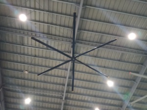 Ventilador <span class=keywords><strong>de</strong></span> Techo HVLS IE5 <span class=keywords><strong>de</strong></span> 7.3m para Granjas, <span class=keywords><strong>de</strong></span> Alto Rendimiento, para Granjas Ganaderas, Flujo Mixto, DC, Económico, con Certificación CE, Resistente a la Salinidad, con Sistema <span class=keywords><strong>de</strong></span> Control Inteligente - Product Image 4