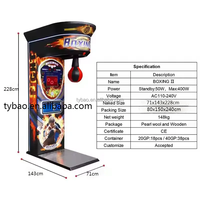 Machine de boxe à poinçon d'arcade personnalisée équipement de sport pour jeux électroniques dynamiques à jetons personnalisés pour les fans de sport