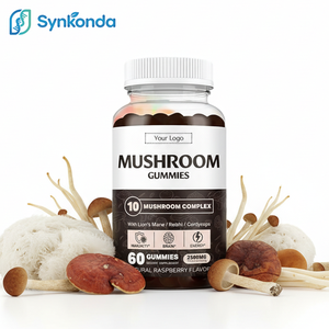 เยลลี่เห็ดรสราสเบอร์รี่ธรรมชาติ 10 ชนิด เยลลี่เสริมสมาธิเพื่อสุขภาพสมอง ความจำ ความสงบ ให้พลังงาน เห็ดหลินจือ 60 เม็ด - Product Image 1