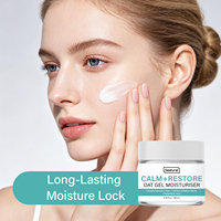 Gel d'avoine hydratant pour le visage, apaise instantanément les peaux irritées, reconstitue et renforce la barrière d'hydratation de la peau