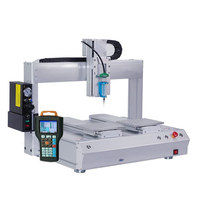 Machine CNC automatique 3 axes de bureau pour colle à froid, résine époxy, adhésif thermofusible et colle à peinture, avec emballage papier et boîte