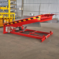 Plateforme mobile de chargement et de déchargement de conteneurs de peinture en acier à haute teneur en manganèse, hydraulique fixe 10T, antirouille