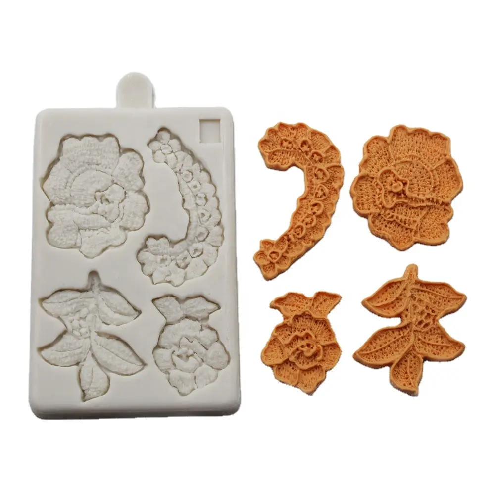New Exquisite Hollow Flowers Shape Cake Border Decorating Mold For Birthday Party Wedding Fondant Cake Mold