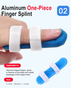 Férula de <span class=keywords><strong>mano</strong></span> ovalada de aluminio y esponja para fracturas, luxaciones, dedo gordo roto y dedo en martillo, con soporte de extensión para <span class=keywords><strong>mano</strong></span>. - Product Image 2