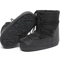 Nouvelles bottes de neige pour femmes, imperméables, en coton et caoutchouc, à lacets, plateforme, bottes de ski