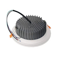 Downlight encastré intelligent en aluminium 24V RGBW 6000K blanc, spots LED de plafond ronds, downlight LED 18W avec câble à 5 fils