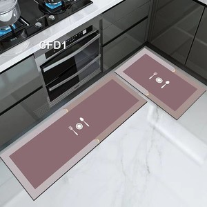 2件套印花家用硅藻泥可洗软厨房地毯吸水厨房地垫 - Product Image 3