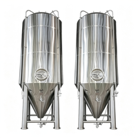 Vente Flash : Cuve de Fermentation de Bière à Petite Échelle en Acier Inoxydable de Qualité Alimentaire, 1200L, Simple ou Double Paroi