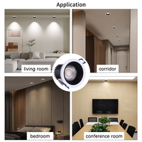 Plafonnier LED anti-éblouissement moderne 10,5W, étanche, encastré, pour bureaux commerciaux, maisons ou hôtels, avec indice de protection IP20
