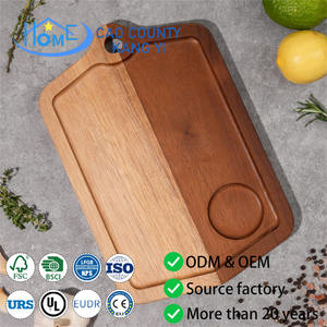 Planche à découper en bois d'acacia de qualité supérieure, compatible <span class=keywords><strong>lave</strong></span>-<span class=keywords><strong>vaisselle</strong></span>, petite planche à découper pour charcuterie - Product Image 1