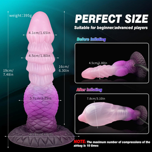 Dildo gonflable géant en forme de dragon, nœud fantaisie, pénis épais, dildo anal avec ventouse, dildo de cheval, pénis d'animal, <span class=keywords><strong>bite</strong></span> de <span class=keywords><strong>chien</strong></span> - Product Image 2