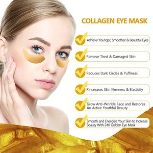 Muestras gratis Cosméticos <span class=keywords><strong>de</strong></span> belleza coreanos Máscara <span class=keywords><strong>de</strong></span> Ojos <span class=keywords><strong>de</strong></span> cristal dorado <span class=keywords><strong>de</strong></span> 24 quilates <span class=keywords><strong>para</strong></span> hidratar Reducir las <span class=keywords><strong>ojeras</strong></span> - Product Image 4