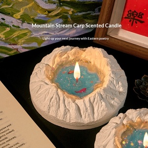 Creative Tianchi Aromatherapy Candle Mountain Koi Scented Ornament <b>Gift</b> <b>Box</b> Luxury Birthday Souvenir Present - Product Image 2