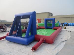 Ticari PVC şişme plaj futbol sahası 2 gol etkileyici sabun futbol sahası satılık 3 yıl garanti - Product Image 5