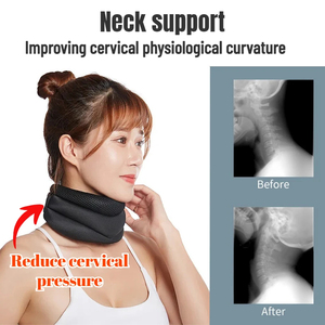 Attelle cervicale réglable en mousse souple et durable pour soulager les douleurs cervicales, idéale pour les voyages en avion et la sieste. - Product Image 2