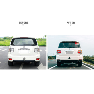 Parachoques trasero y delantero para Nissan Patrol, kit de carrocería negra para modelos Y62, 2010, 2011, 2012, <span class=keywords><strong>2013</strong></span>, 2014, 2015, 2016, 2017, 2018 y 2019 - Product Image 3