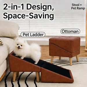 Scaletta Portatile in Pelle per Cani di Piccola Taglia (come il Bassotto), Facile da Pulire, Impermeabile, OEM/ODM - Product Image 2