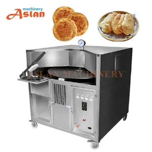 Rotary pancake ovening grill machine 70cm sesame cake making oven Arabic Bread Rotary Oven