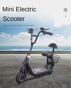 Trottinette électrique pliable pour enfants, style mini, 2 roues, avec siège et panier, pour les trajets quotidiens des enfants, certifiée CE - Product Image 4