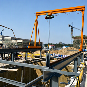 Grue <span class=keywords><strong>portique</strong></span> manuelle à chenilles, mobile et facile à déplacer, pour entrepôts intérieurs et extérieurs, capacités 1, 2 et 5 tonnes, vente en gros directe usine - Product Image 1