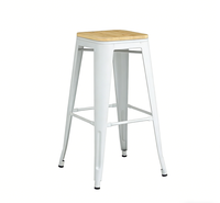 Chaises de salle à manger empilables en métal, style industriel contemporain, tabourets de bar pour café, maison, bureau, hôtel et usage extérieur