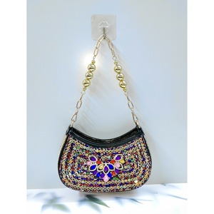 Rhinestone Fashion PU Wedding <b>Clutch</b> Evening Bag for Women with Polyester Lining - Product Image 2
