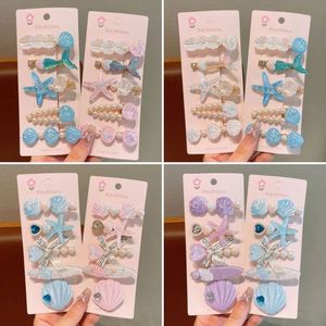 Pinza para el pelo de cola de sirena de aleación con diseño de dibujos animados para niñas, pinza para flequillo de princesa, estilo dulce, marca Weixin, para fiesta - Product Image 2
