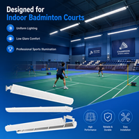 Luces COB para Canchas de Bádminton y Tenis en Interiores, Iluminación Antideslumbrante Tipo Panal, CRI 80, Vida Útil de 50000 Horas para Pistas Deportivas/Gimnasios